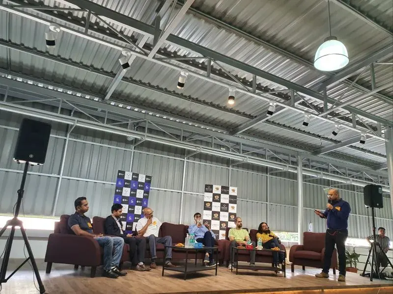 Founders and builders at a Bengaluru meetup