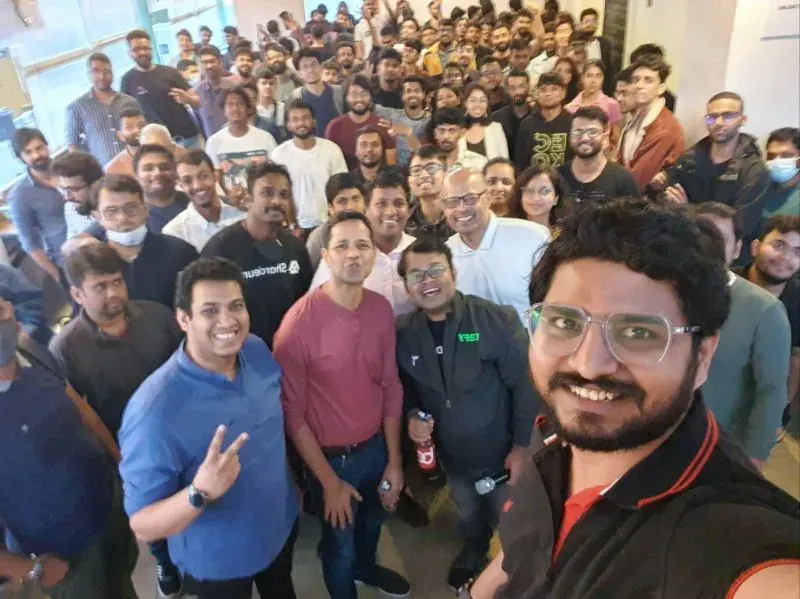 Founders and builders at a Bengaluru meetup