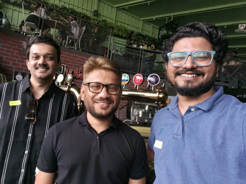 Nikunj with Vatsal Sanghvi at the Dodo Payments launch party