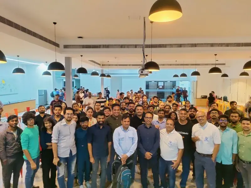 A packed room at eChai Demo Day in Bengaluru