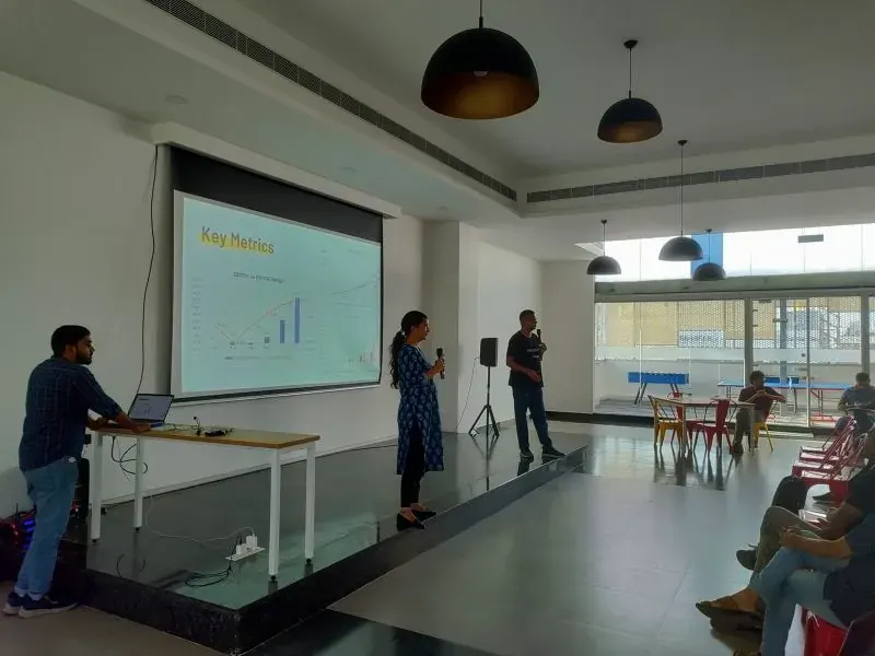 A packed room at eChai Demo Day in Bengaluru