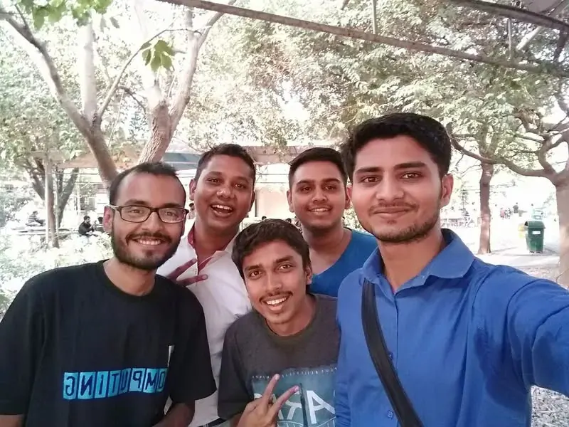 Group selfie at an eChai meetup at DA-IICT