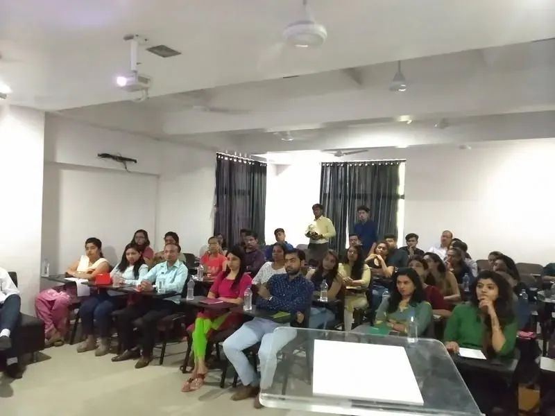 HR professionals in a classroom workshop