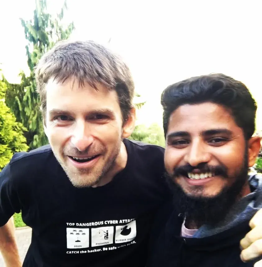 Nikunj with Miroslav