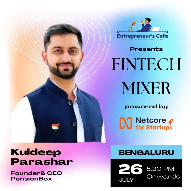 Event poster: Fintech Mixer by Entrepreneur’s Cafe
