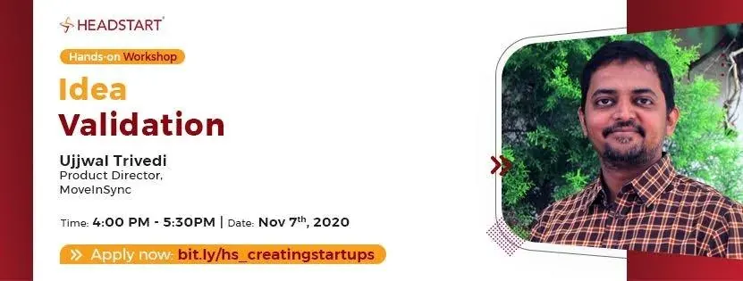 Event poster: Entrepreneurship 0-1 workshop series: idea validation