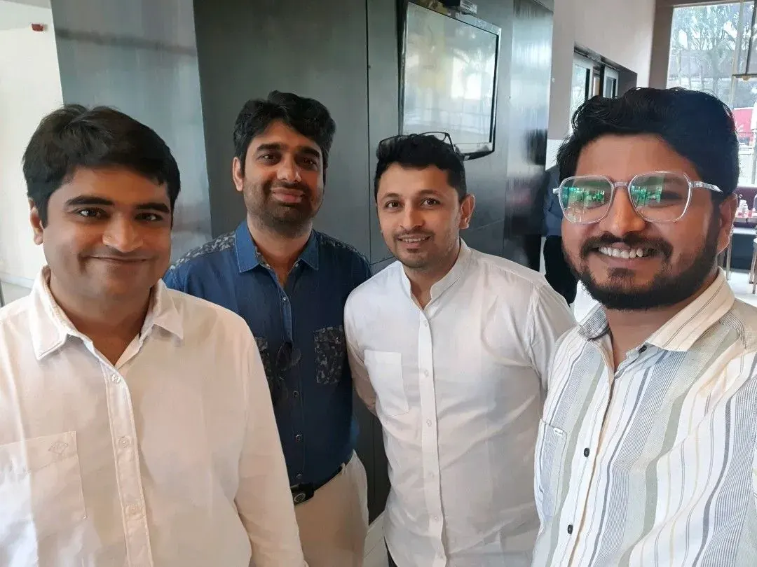 Nikunj with the MobileFirst Applications founders