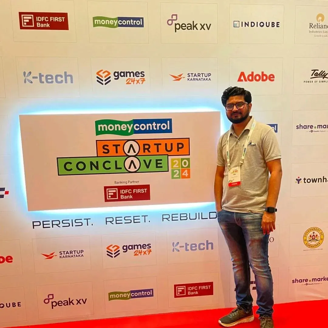 Nikunj at the Moneycontrol Startup Conclave