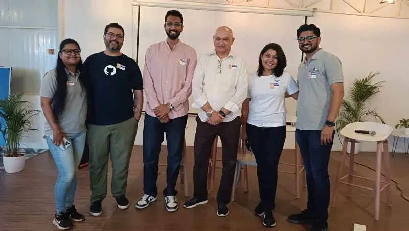 SaaS Founders Meetup panel and attendees