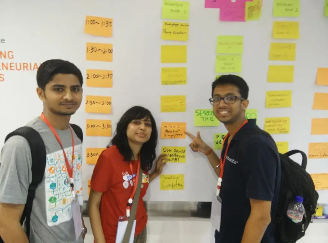 GSoC participants at a FOSSASIA 2015 meetup