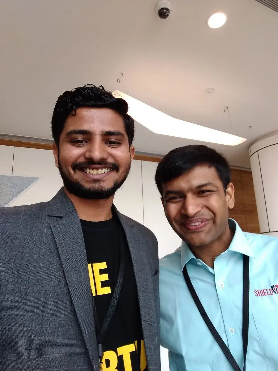 Nikunj with Phanindra Sama at HSX 2018